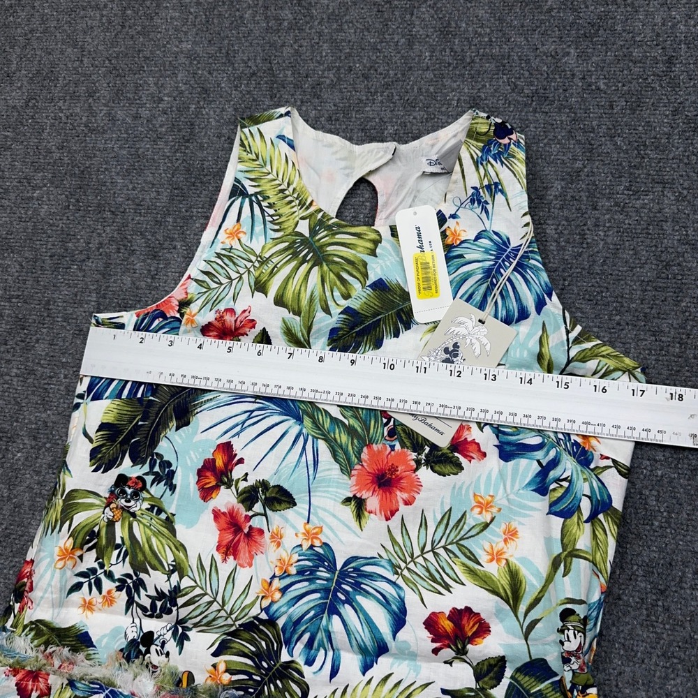 NEW Disney x Tommy Bahama Jungle Jubilee Shift Dress Womens XS 100% Linen Floral - Picture 7 of 11